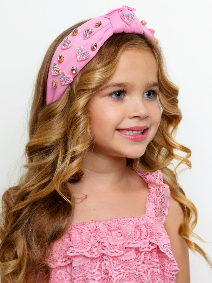 Sweet Sparkle Pink Heart Headband