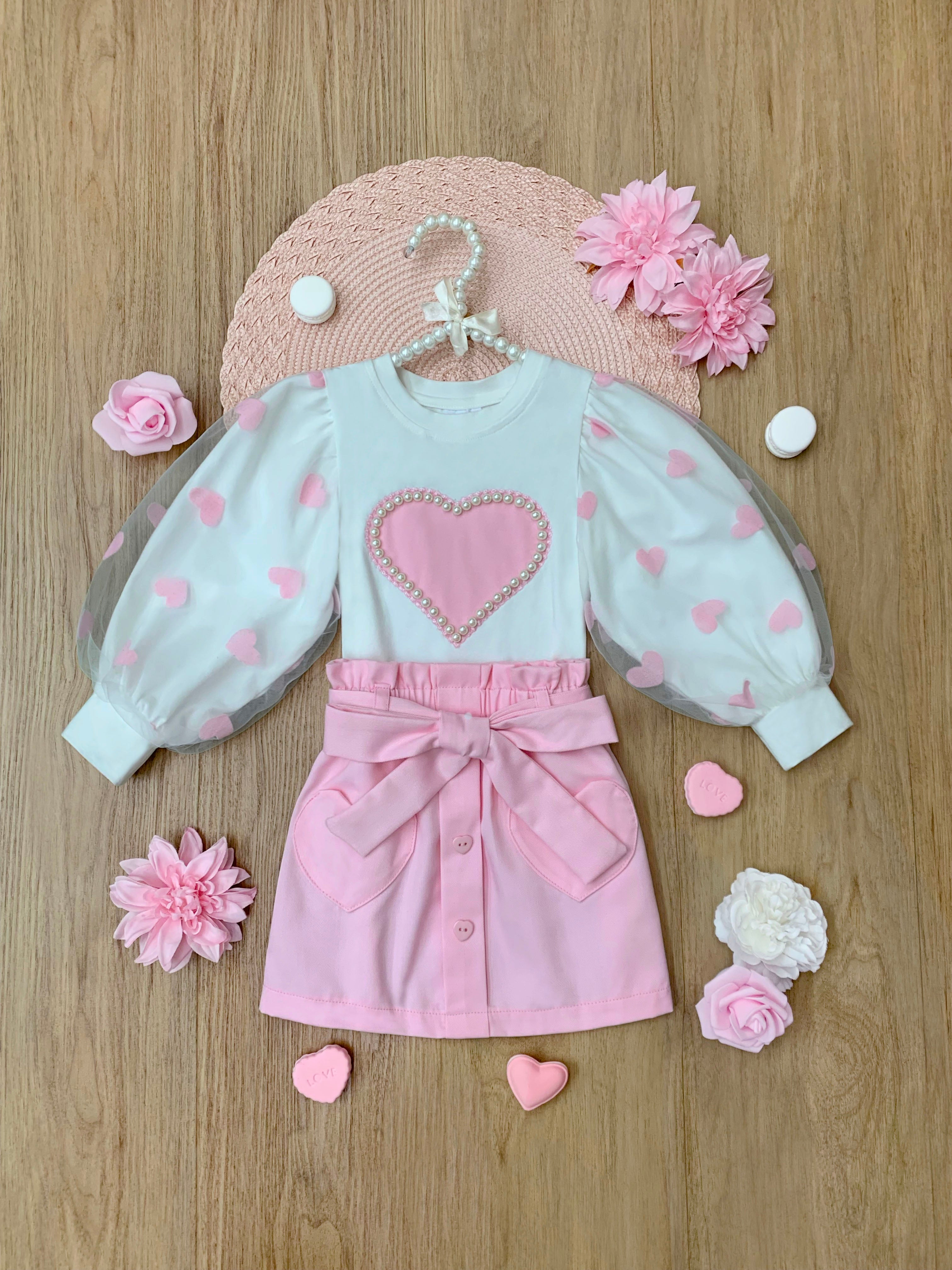 正規品　ANDMARY Roy tulle set tops pink ANDMARY】Roy tulle set tops