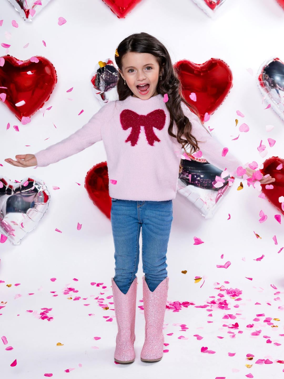 Sweet Bow Pink Cozy Sweater