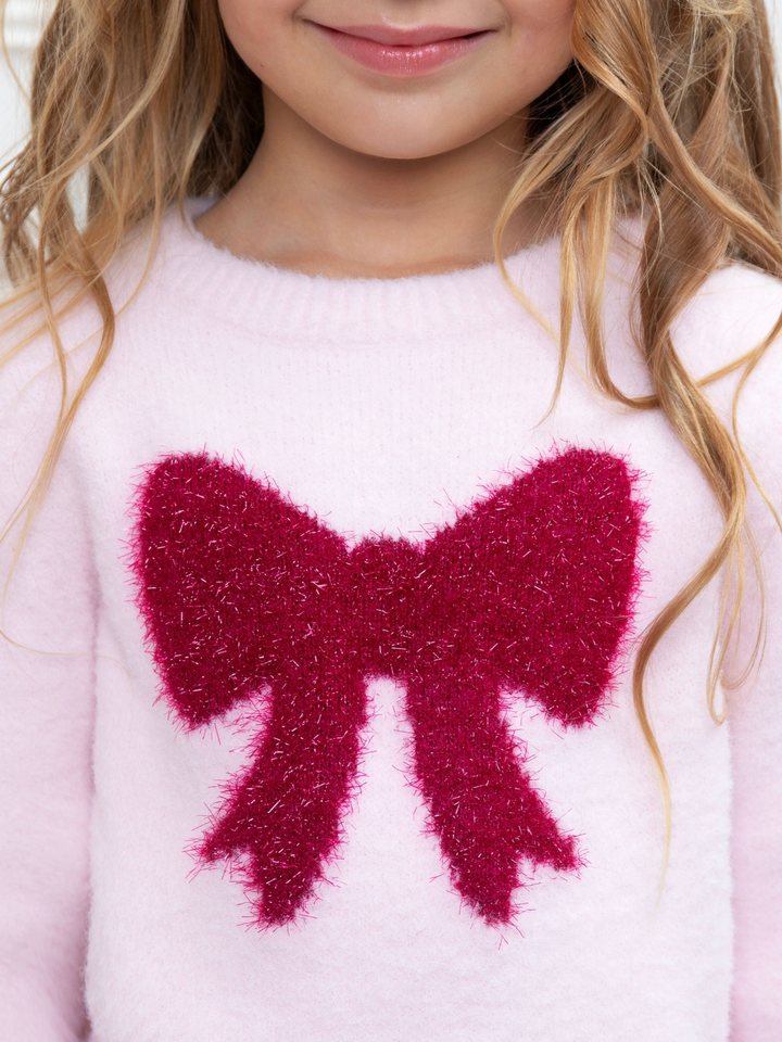 Sweet Bow Pink Cozy Sweater