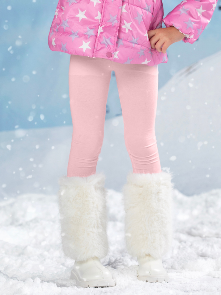 Pink Cozy Fleece-Lined Leggings