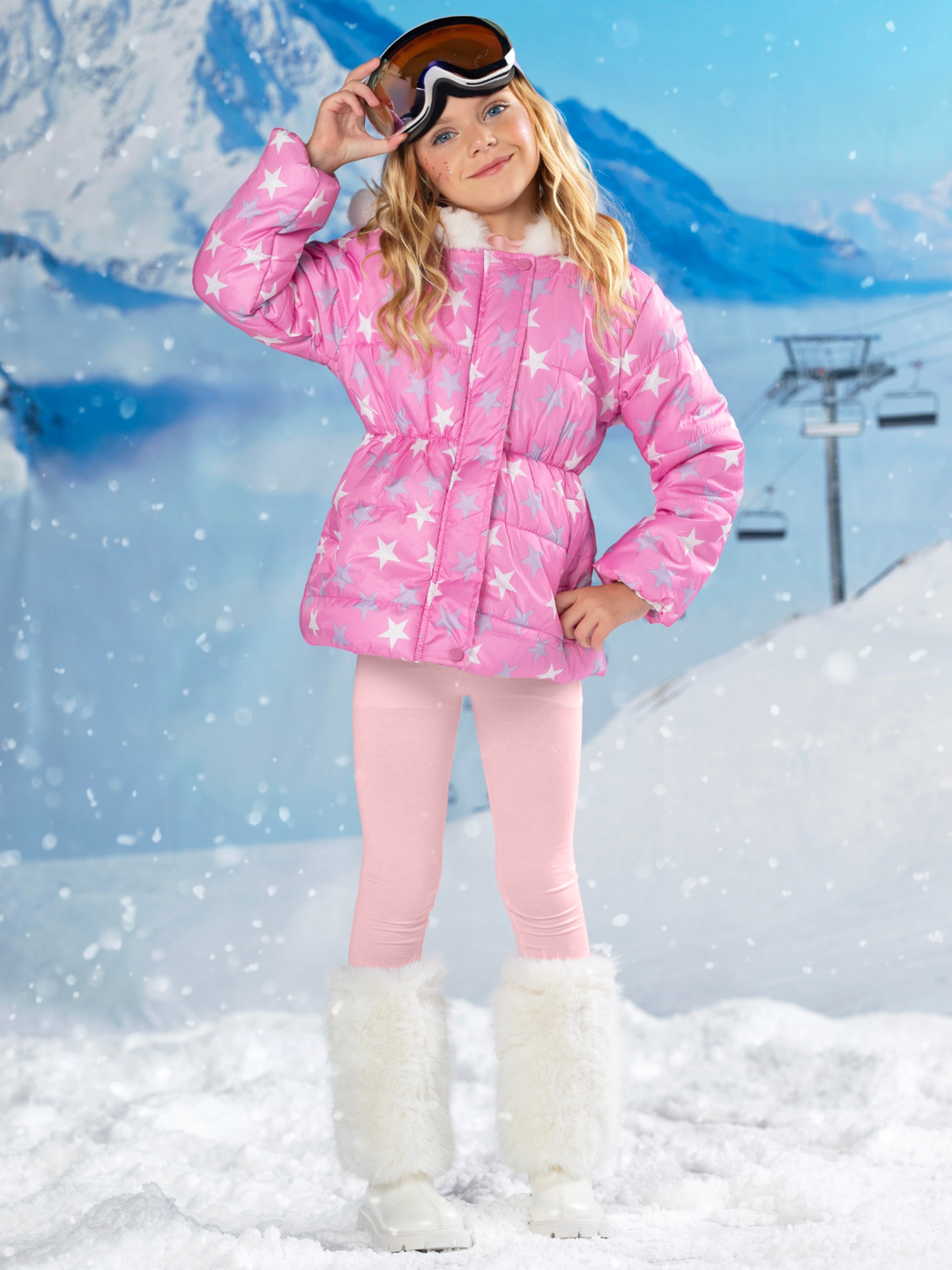 Pink Cozy Fleece-Lined Leggings