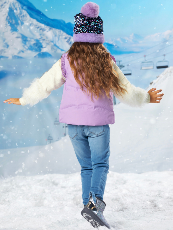 Snow Angel Luxe Fuzzy Knit Sweater