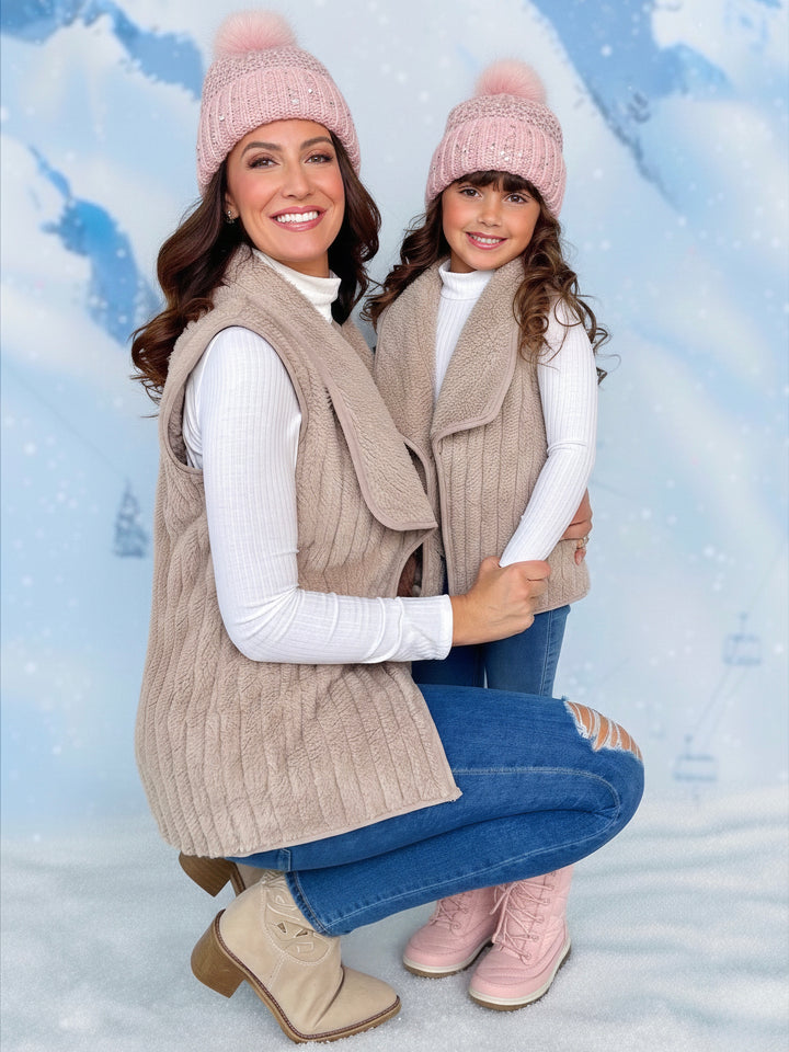 Mommy and Me Cozy Matching Furry Vest