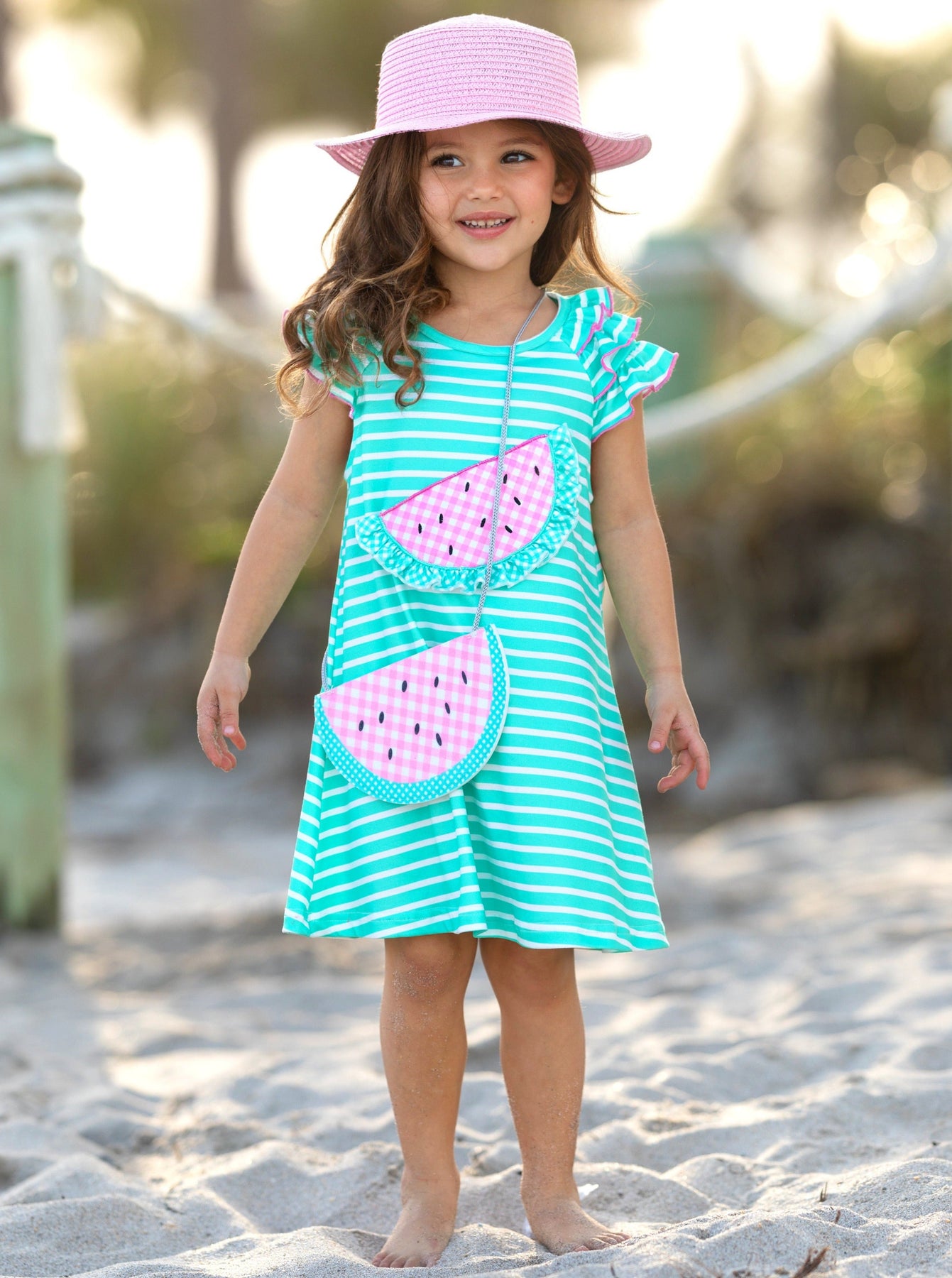 Mia Belle Girls Watermelon Dress And Purse Girls Spring Outfits