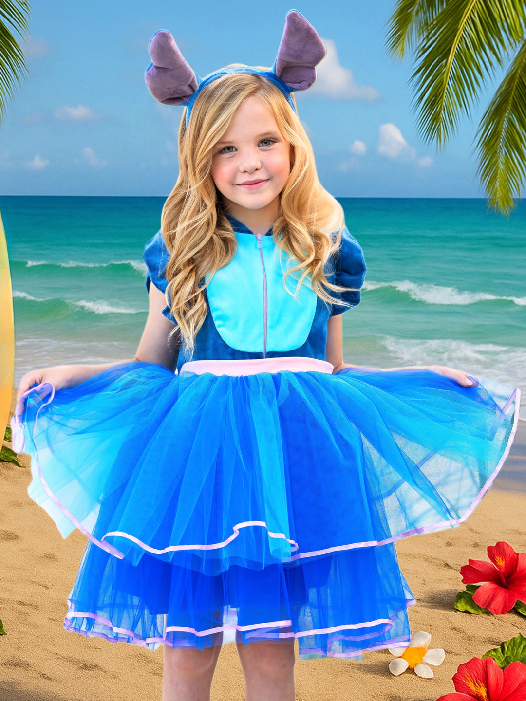 Tropical Trouble Maker Tutu Costume Dress with Headband