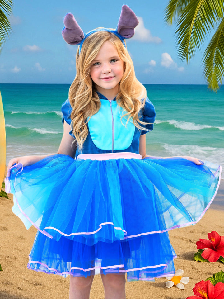 Tropical Trouble Maker Tutu Costume Dress with Headband