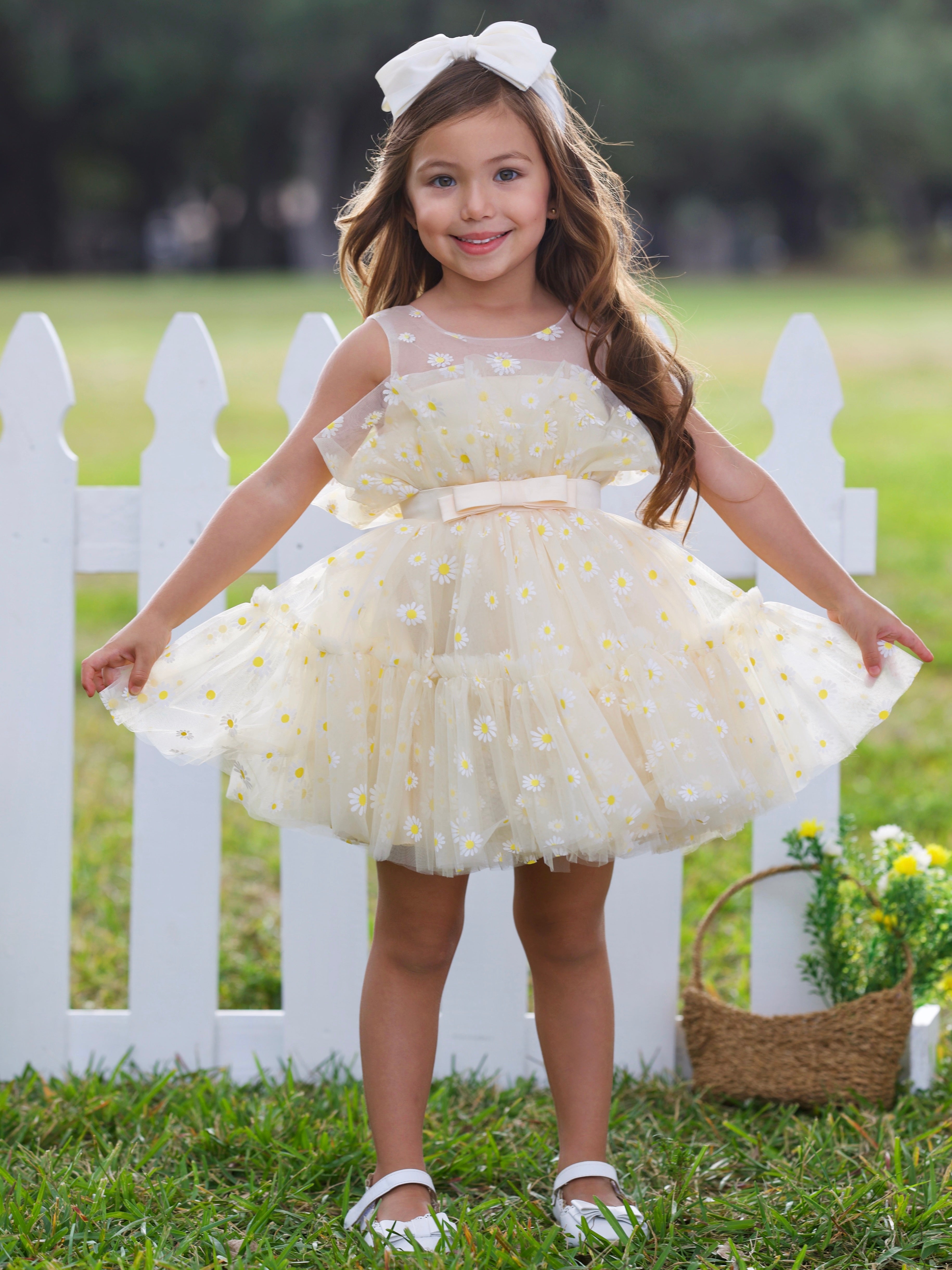 Lace White And Gold Little Girl Dresses Toddler Baby Girls Dress