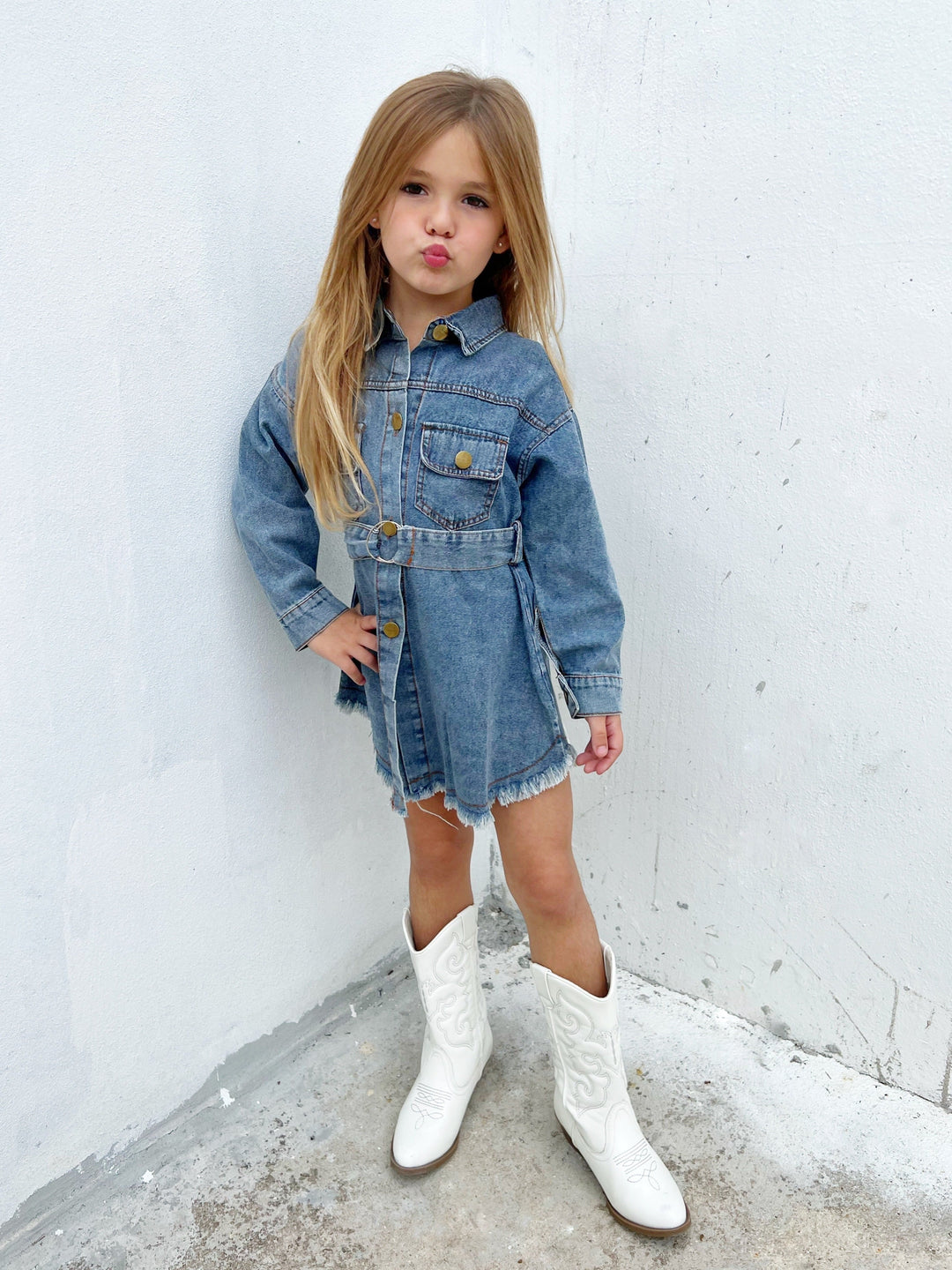 Kids Girls Blue Jean Dresses GIRLS DENIM JUMPER DRESS UNIQLO PH