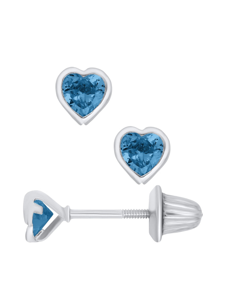 Sterling Silver December Birthstone Earrings