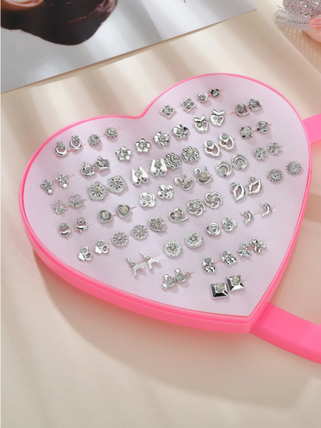 Heart of Gold 36-Pair Stud Earring Variety Set