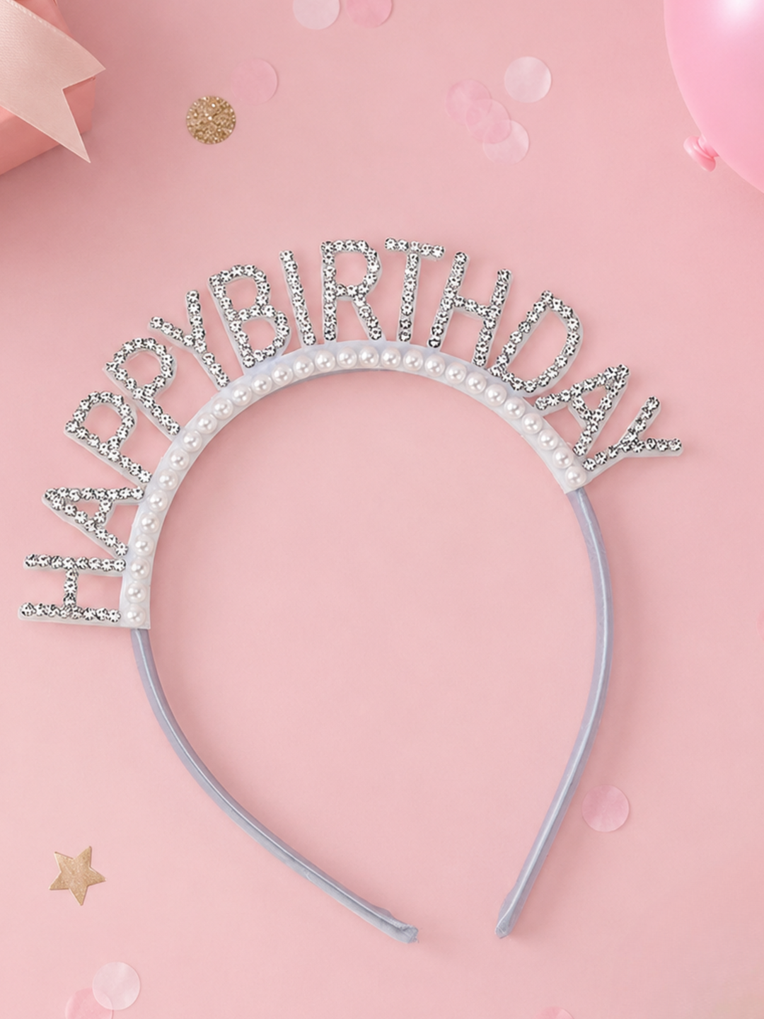 Sparkle Happy Birthday Rhinestone Headband Mia Belle Girls