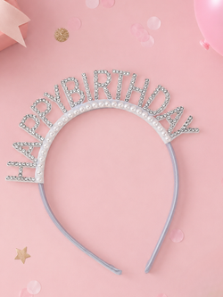 Sparkle Happy Birthday Rhinestone Headband