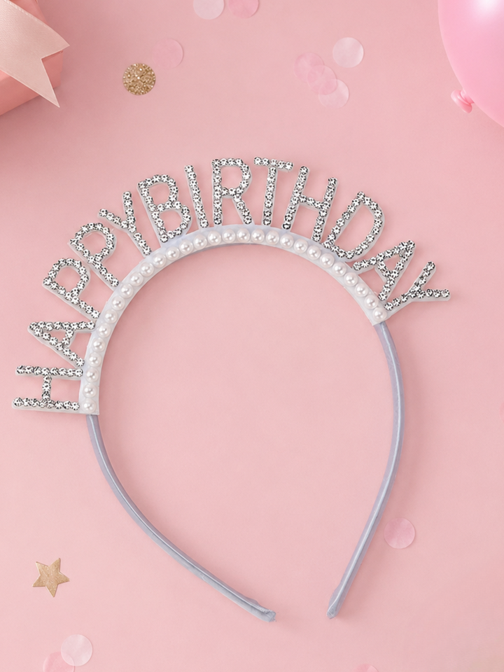 Sparkle Happy Birthday Rhinestone Headband Mia Belle Girls