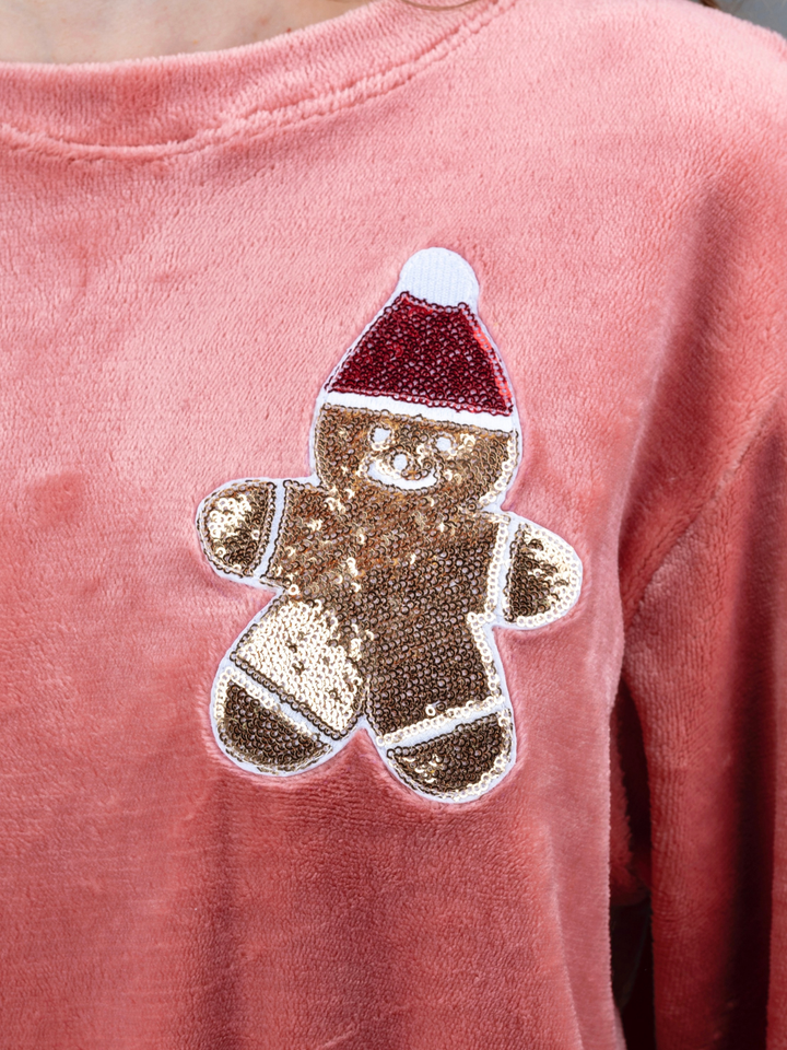 Mommy and Me Gingerbread Delight Christmas Lounge Set