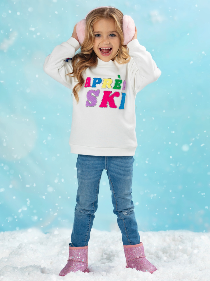 Mommy and Me Colorblock Après Ski Stripe Sweatshirt