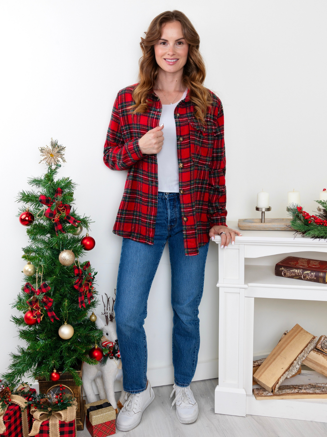 Mommy and Me Holiday Plaid Shacket