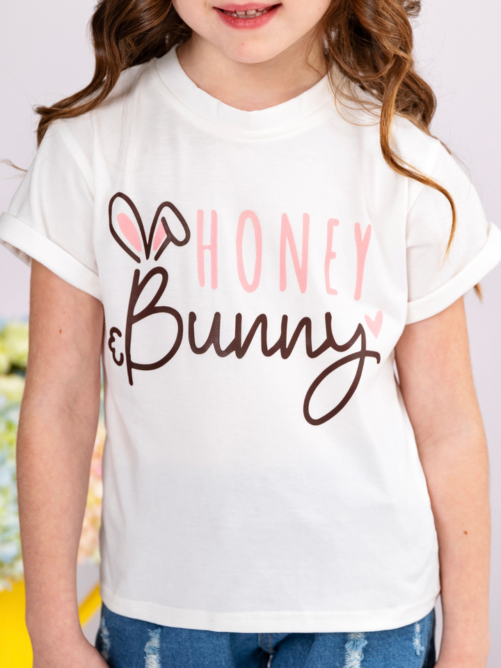 Mommy & Me Honey Bunny Easter Graphic Tee