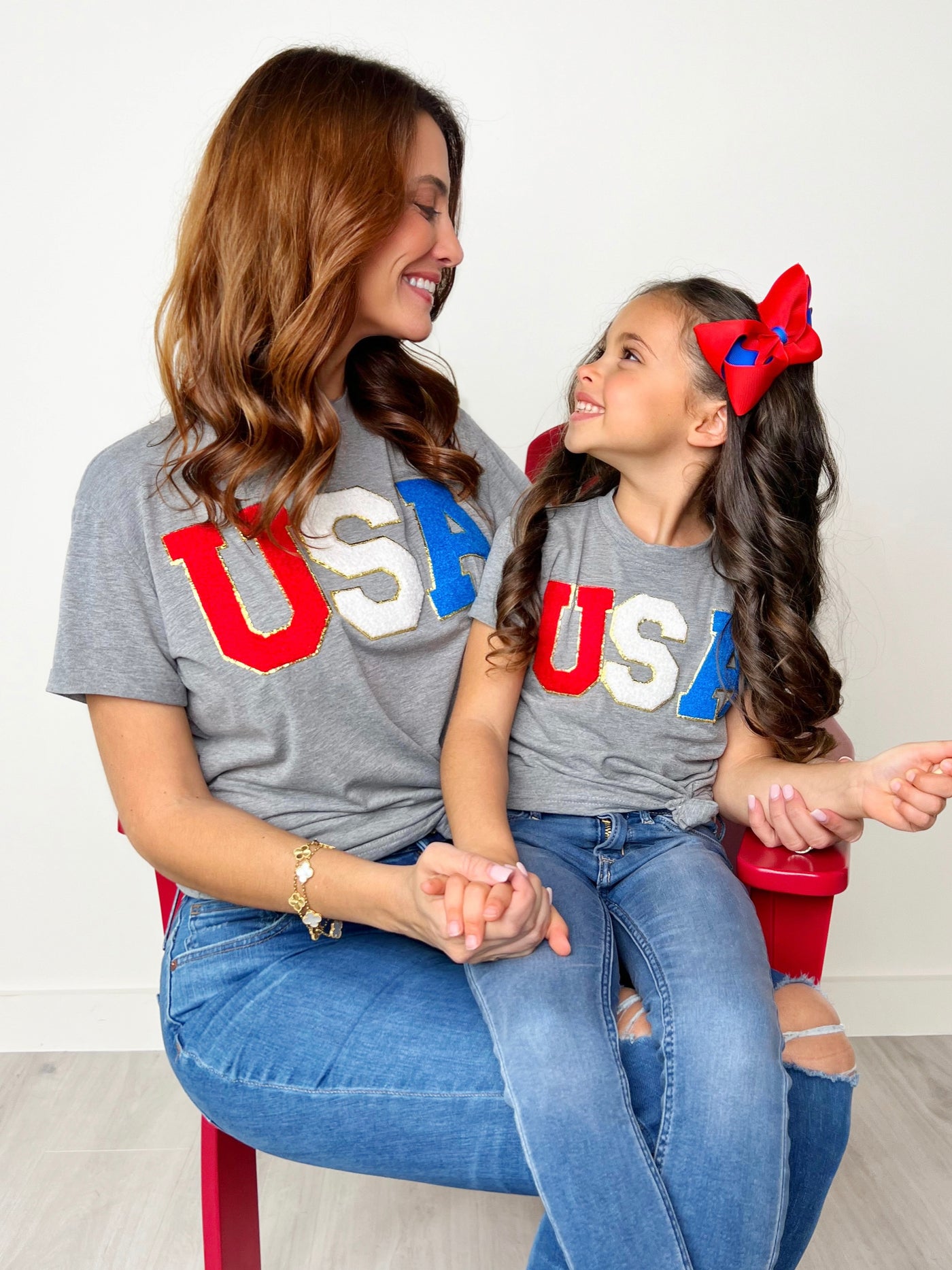 Mia Belle Girls 4th of July USA Top | Mommy And Me
