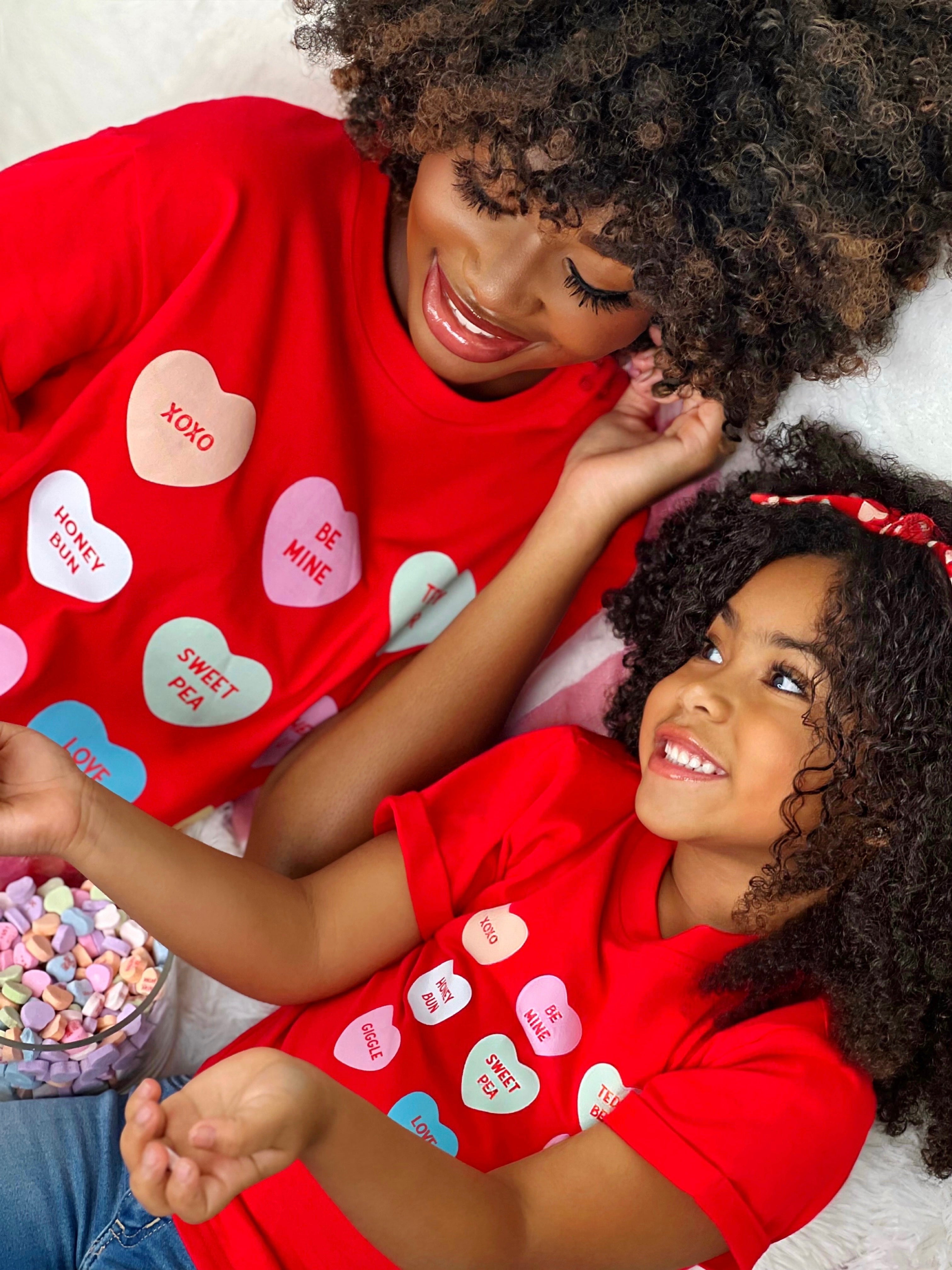 Sweethearts Mommy & Me Classic Candy Heart Graphic T-Shirt – Mia