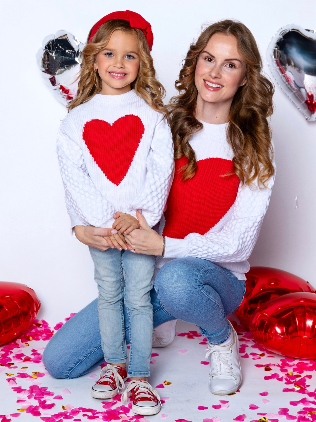 Mommy and Me All My Love Heart Sweater
