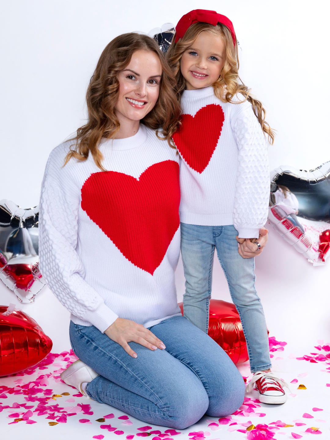 Mommy and Me All My Love Heart Sweater
