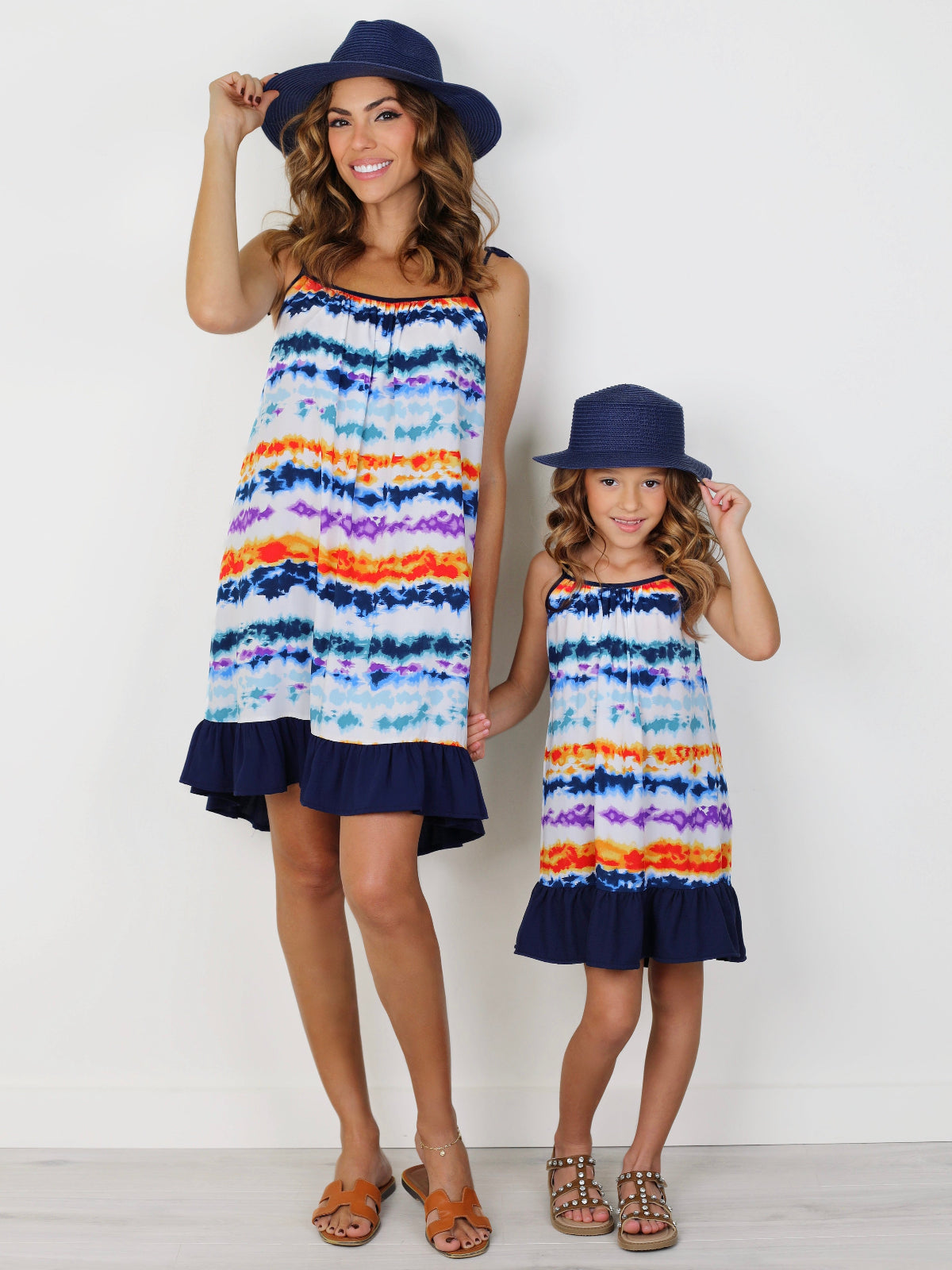 Mommy and Me Sunset Tie-Dye Ruffle Dress – Mia Belle Girls