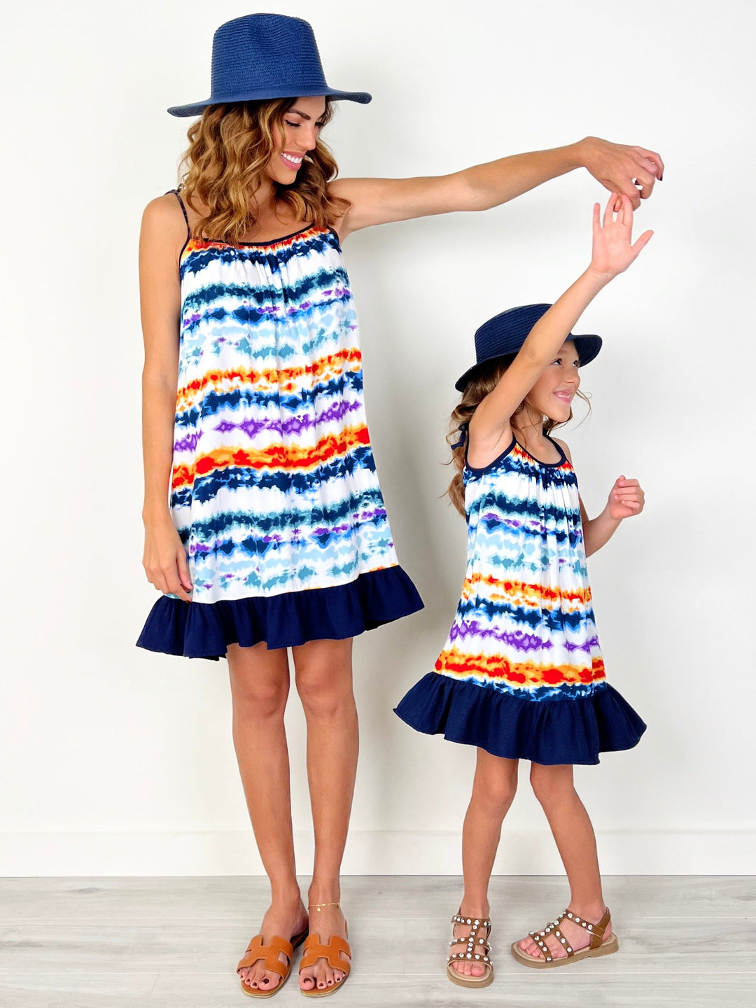 Mommy and Me Sunset Tie-Dye Ruffle Dress – Mia Belle Girls