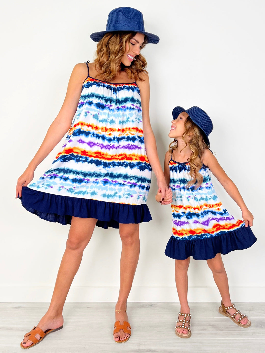 Mommy and Me Sunset Tie-Dye Ruffle Dress – Mia Belle Girls