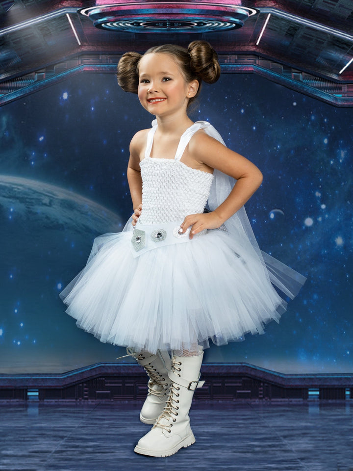 Girls Halloween Costumes | Star Wars Leia Tutu Dress | Mia Belle Girls