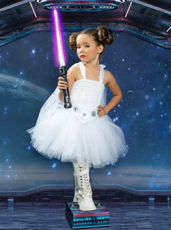 Girls Star Princess Inspired Tutu Dress with Cape