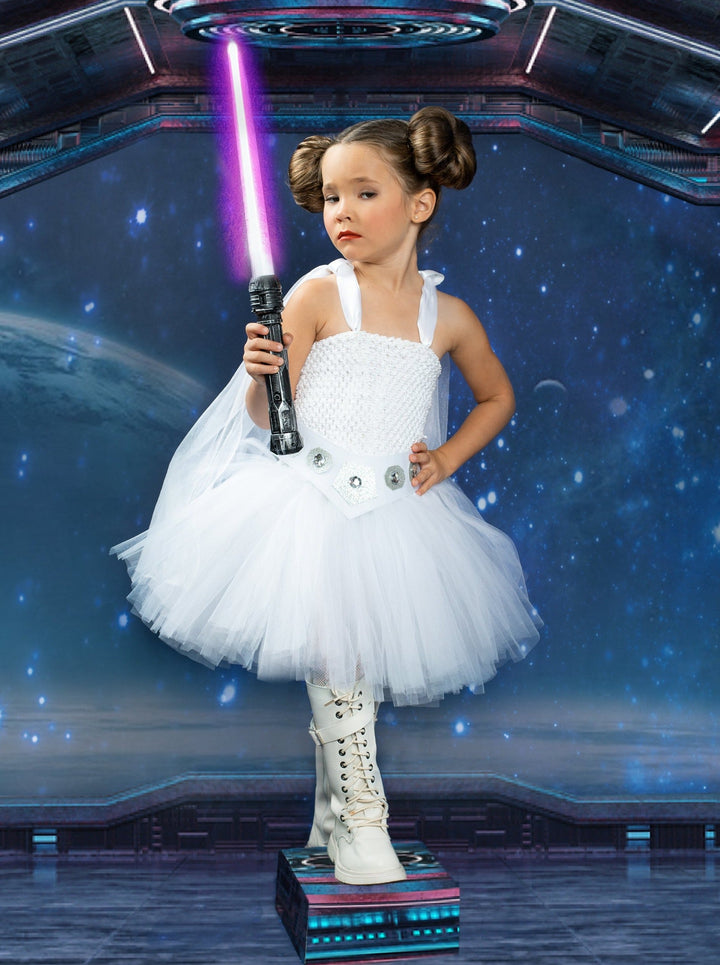 Girls Halloween Costumes | Star Wars Leia Tutu Dress | Mia Belle Girls