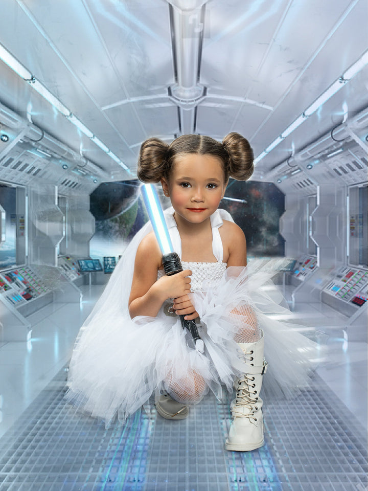 Girls Halloween Costumes | Star Wars Leia Tutu Dress | Mia Belle Girls