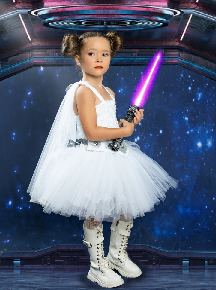 Girls Halloween Costumes | Star Wars Leia Tutu Dress | Mia Belle Girls