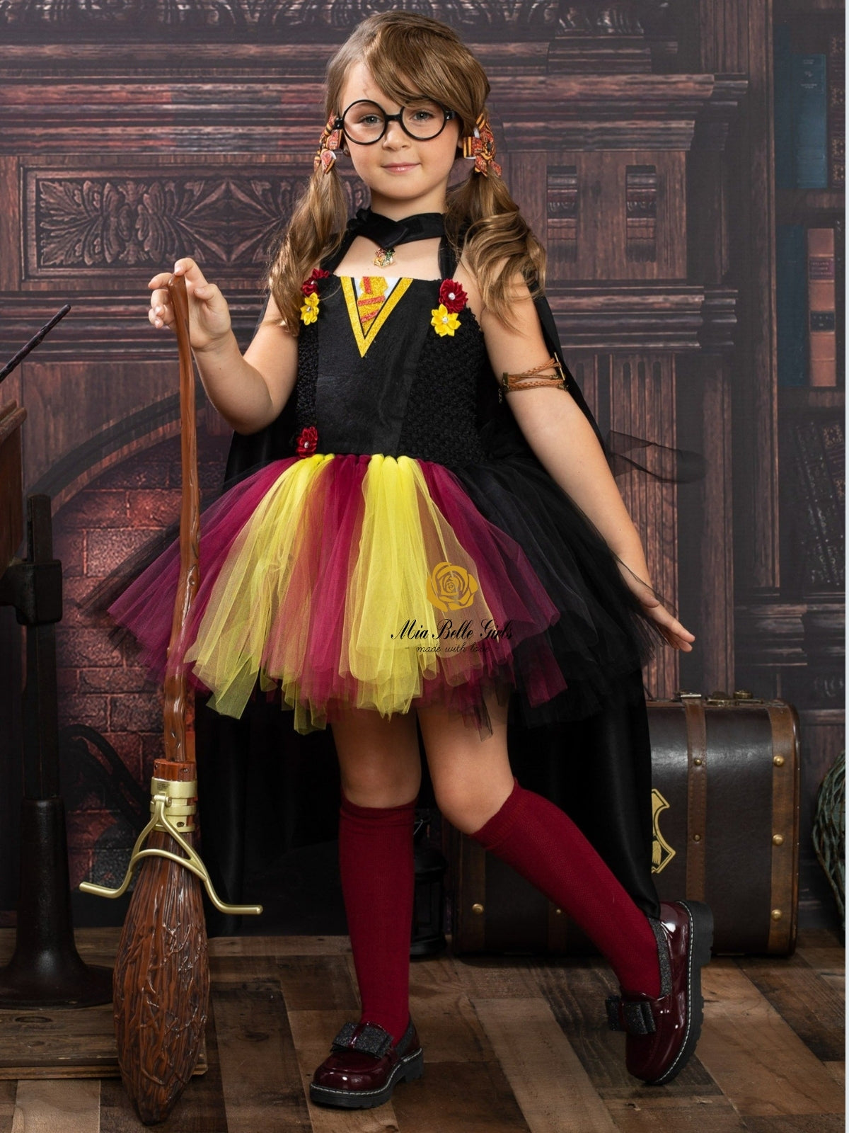 Girls Harry Potter Inspired Gryffindor Tutu Dress Costume