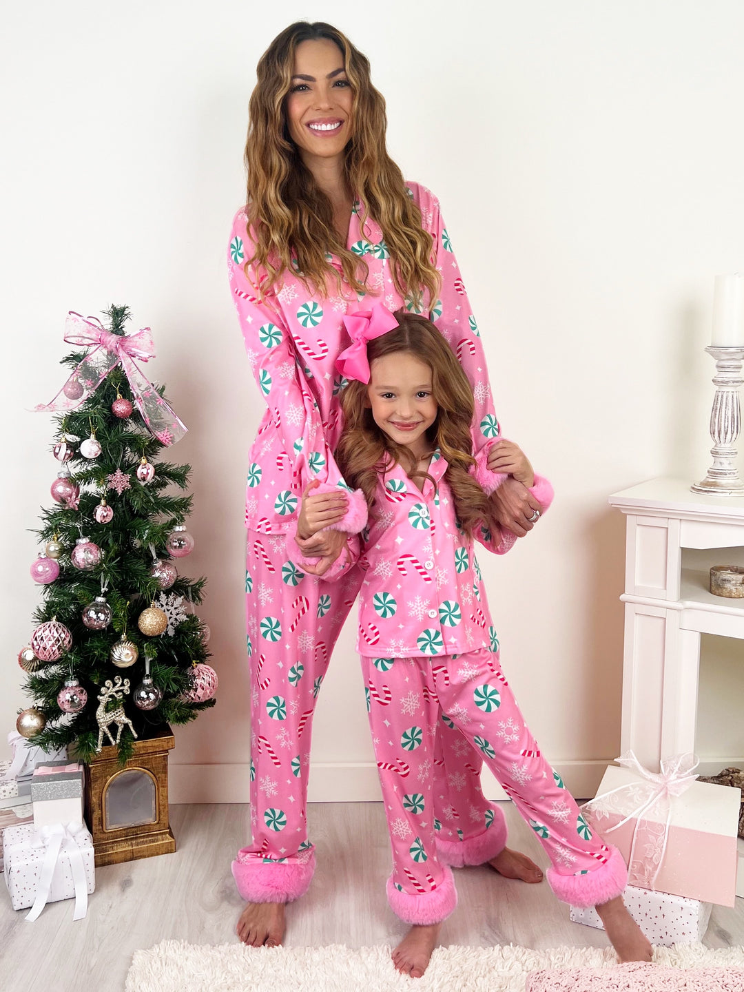 Christmas Pajamas Girl And Doll Matching Christmas Dresses
