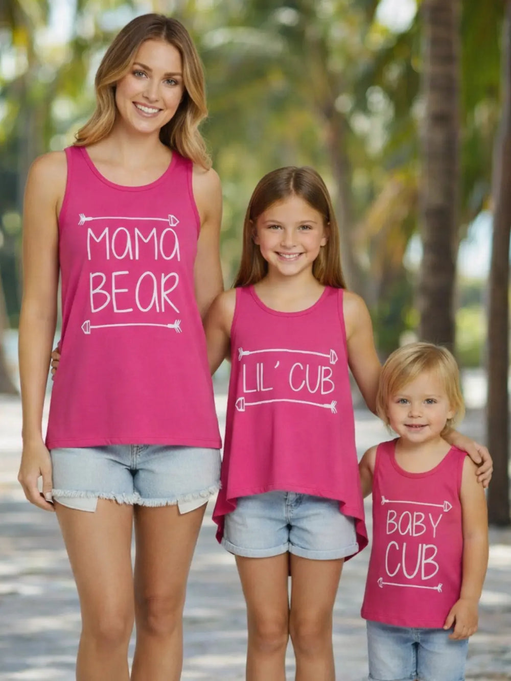 Mommy and Me Mama Bear and Cub Tops Mia Belle Girls