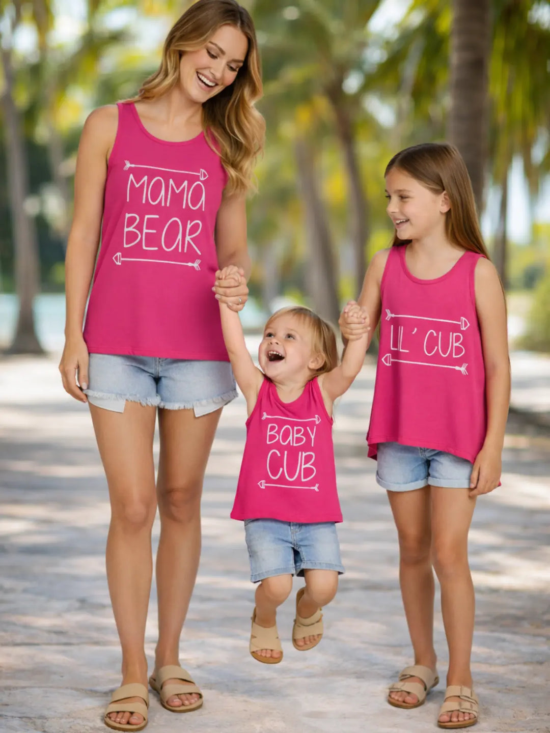 Mommy and Me Mama Bear and Cub Tops Mia Belle Girls