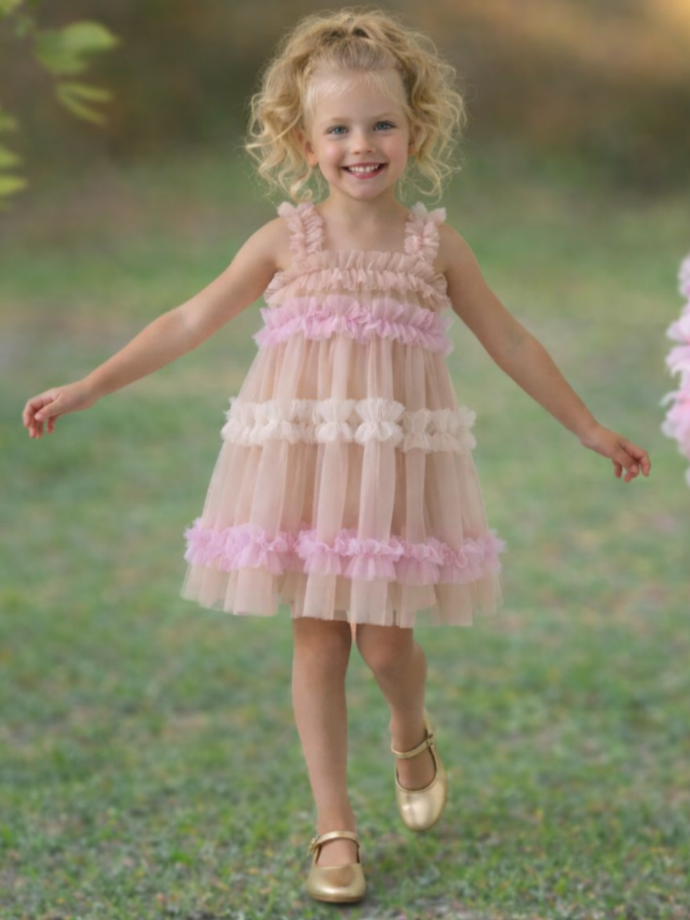 Pastel Ruffle Charm Tutu Dress