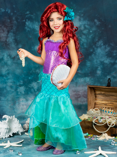 Halloween Costumes | Little Mermaid Inspired Dress | Mia Belle Girls
