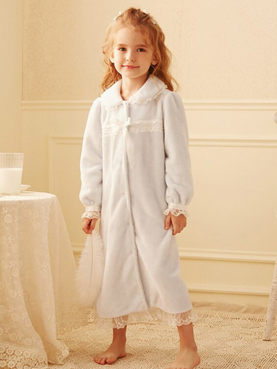 Mia Belle Girls Plush Nightgown Pajamas | Girls Loungewear