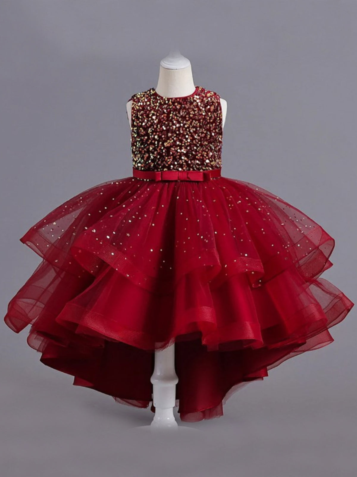 Glitter & Glam Sequined Hi-Lo Tutu Dress