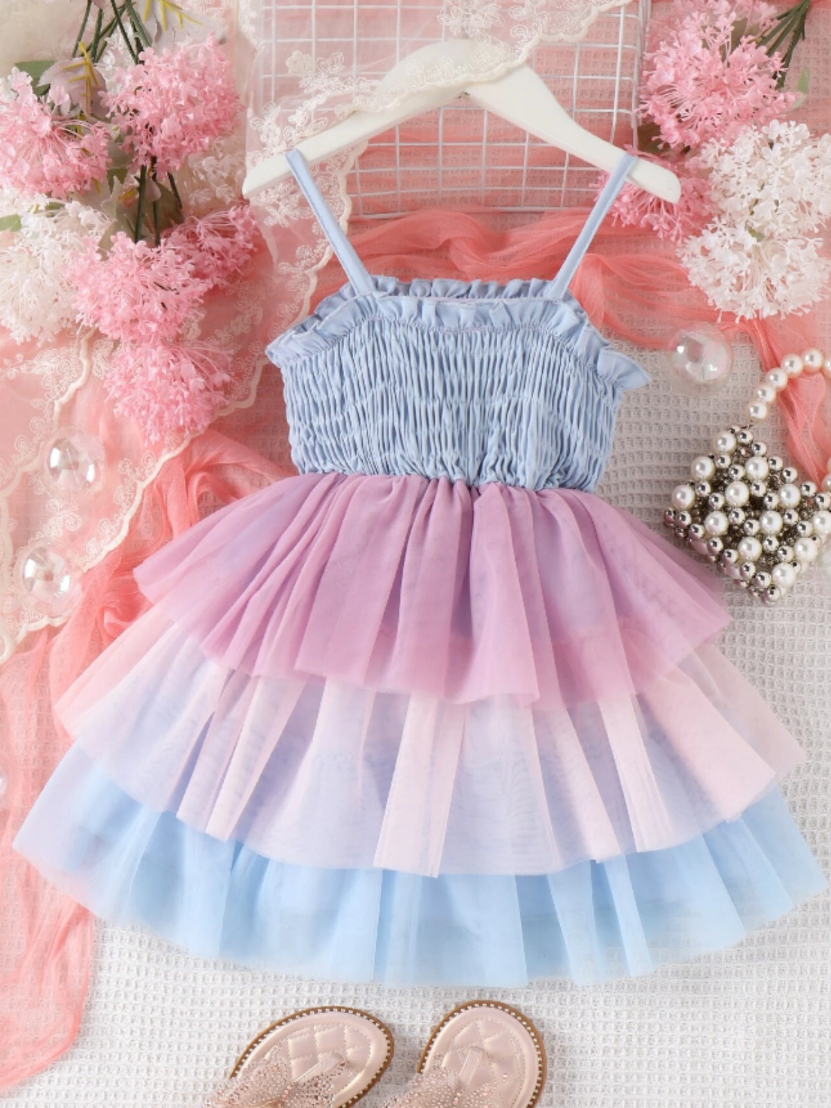 Mia Belle Girls Layered Tutu Dress | Girls Spring Dresses