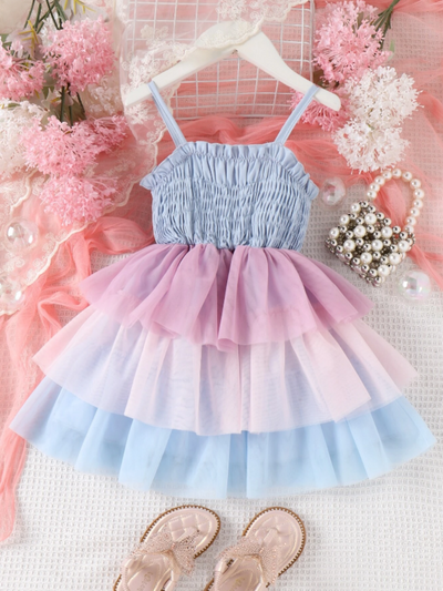 Mia Belle Girls Layered Tutu Dress | Girls Spring Dresses