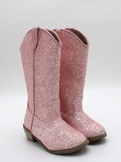 Dazzling In Glitter Cowboy Boots By Liv and Mia