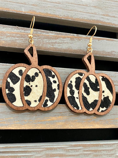 Mia Belle Girls | Wood Pumpkin Earrings | Girls Accessories