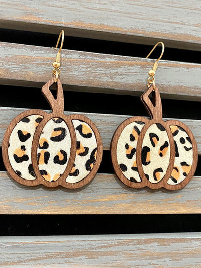 Mia Belle Girls | Wood Pumpkin Earrings | Girls Accessories