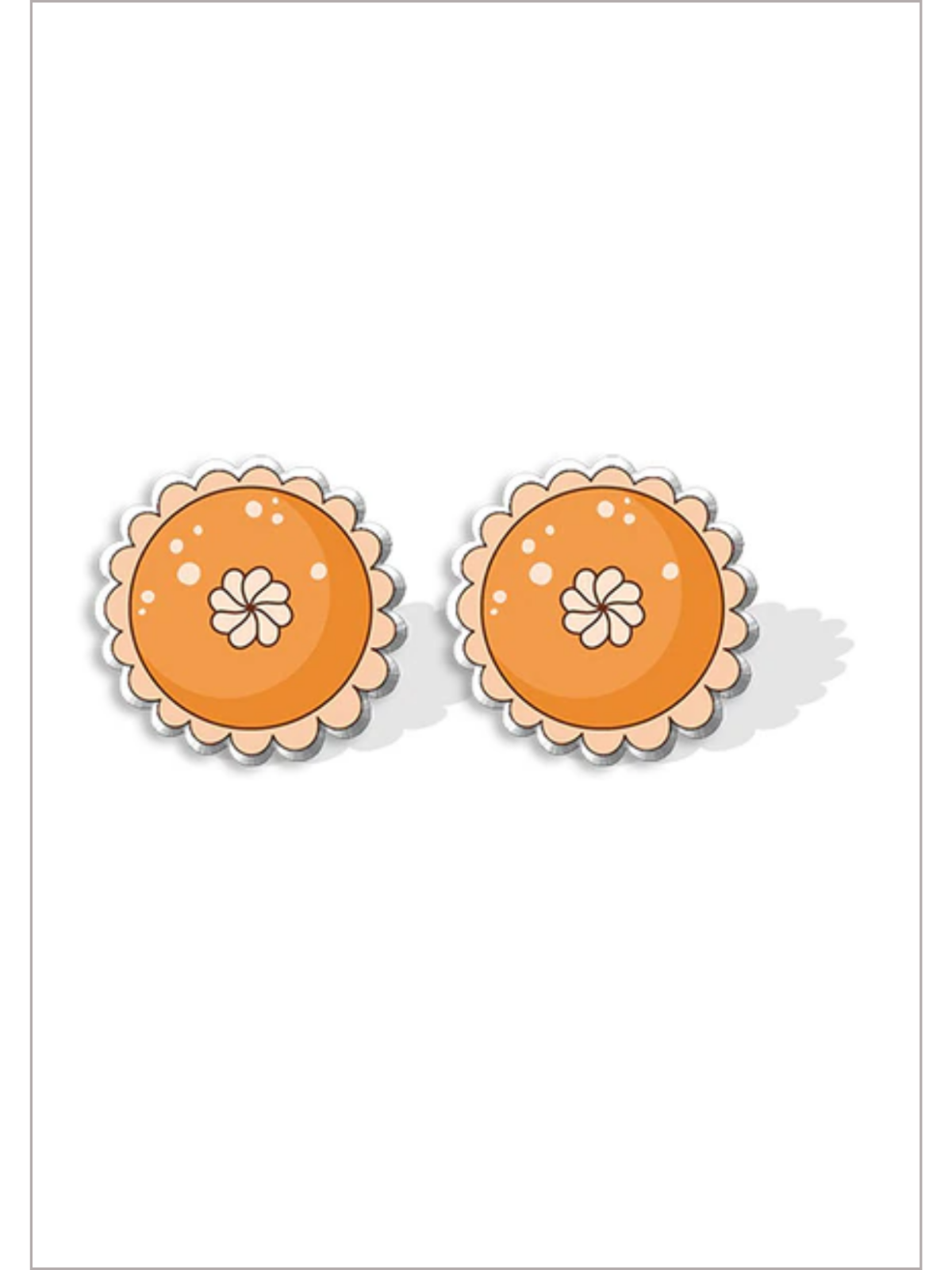 Mia Belle Girls | Acrylic Pumpkin Earrings | Girls Accessories