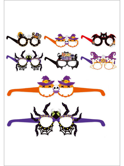 Mia Belle Girls Halloween Paper Glasses | Halloween Accessories