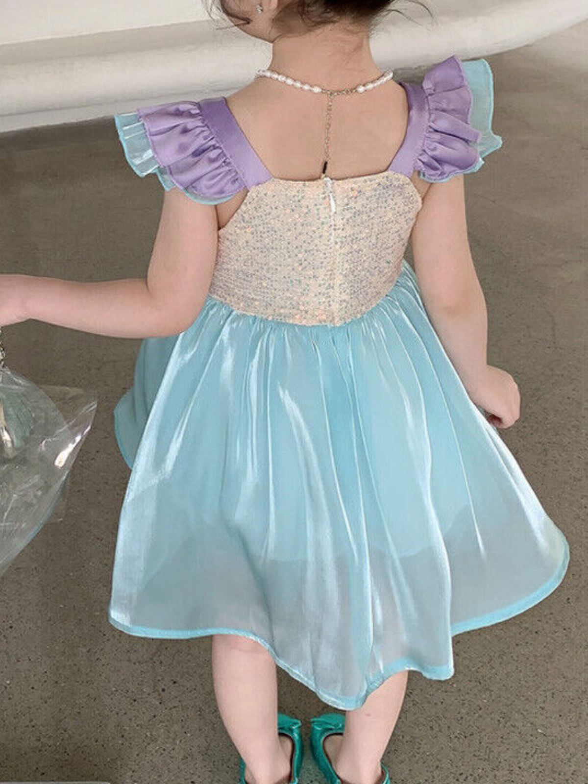 Mia Belle Girls Sequin Mermaid Dress | Girls Costume Dresses